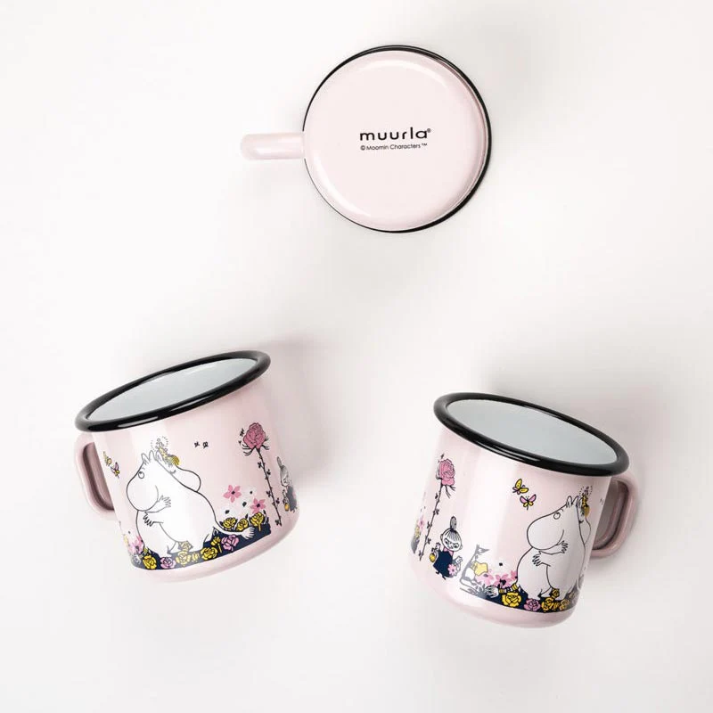 Moomin Enamel Mug - Hug - by Muurla - Image 3