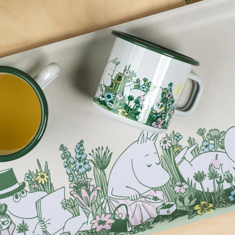 Moomin Enamel Mug - In the garden - by Muurla - Image 5