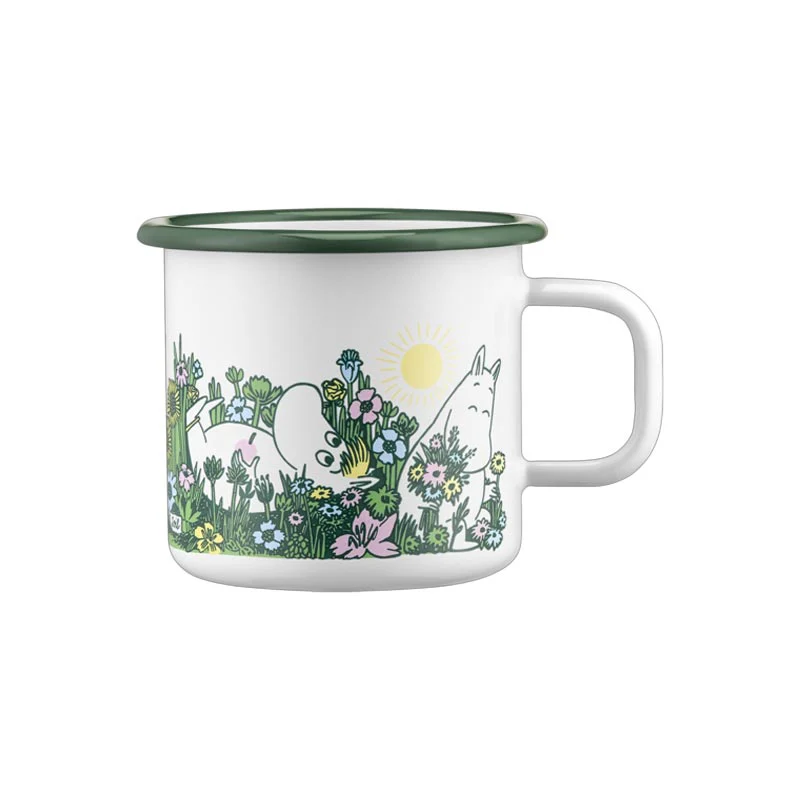 Moomin Enamel Mug - In the garden - by Muurla - Image 6