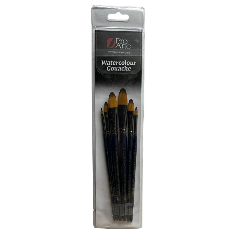 Mastertouch Aquamarine Watercolour Brushes –  Filbert - set of 6 - Image 2