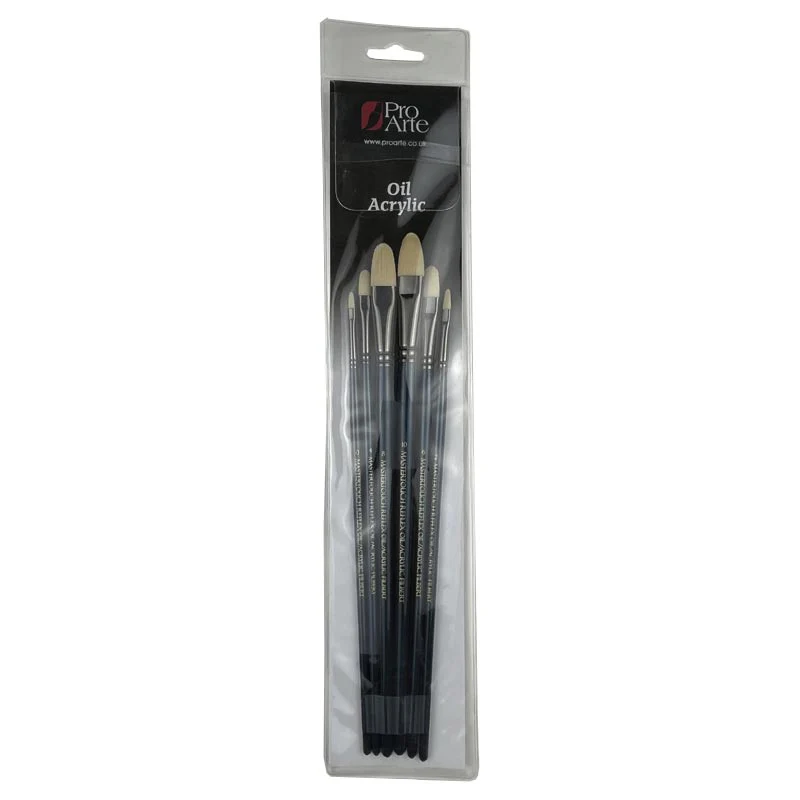 Mastertouch Reflex Oil / Acrylic Brushes – Filbert – Set of 6 - Image 2