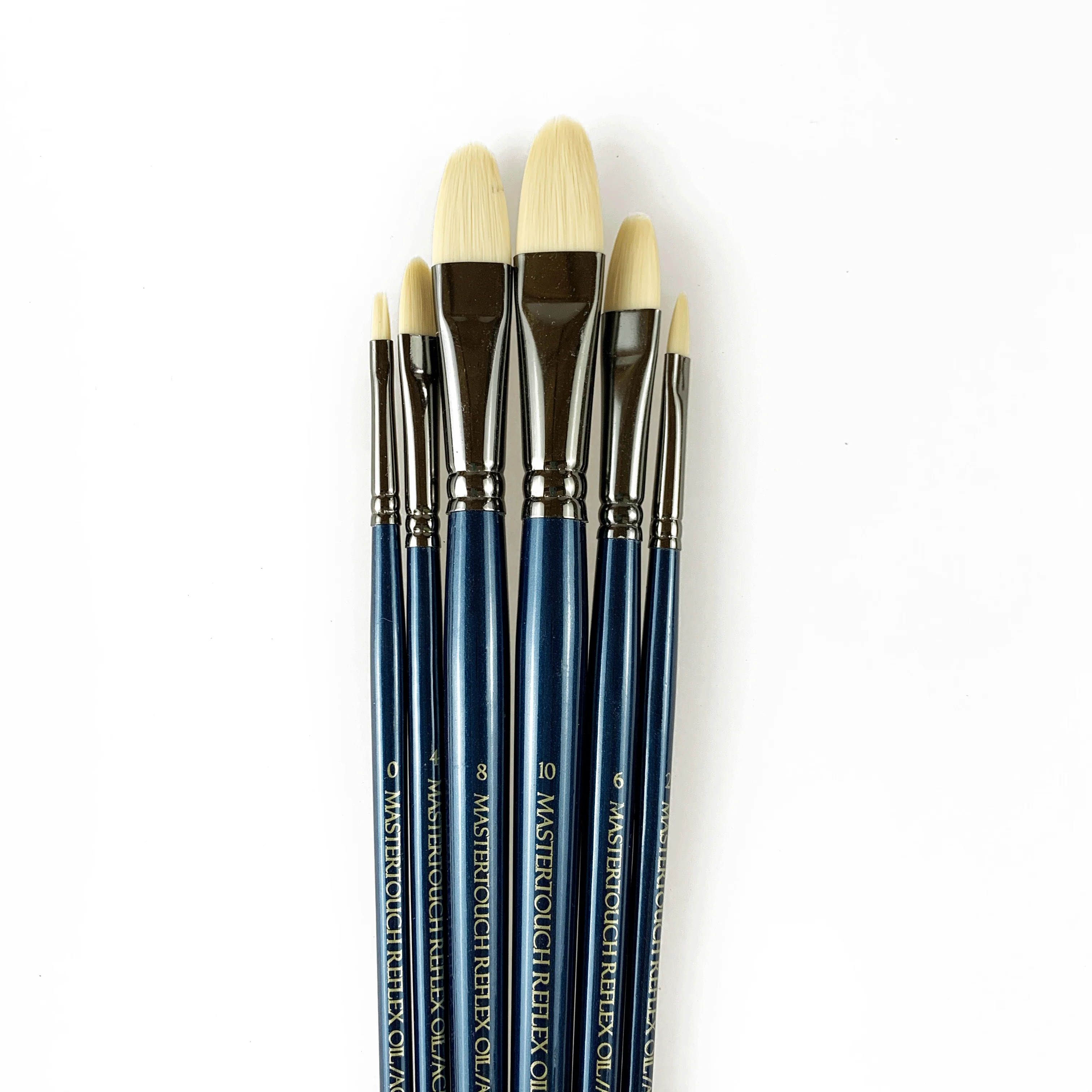 Mastertouch Reflex Oil / Acrylic Brushes – Filbert – Set of 6 - Image 3