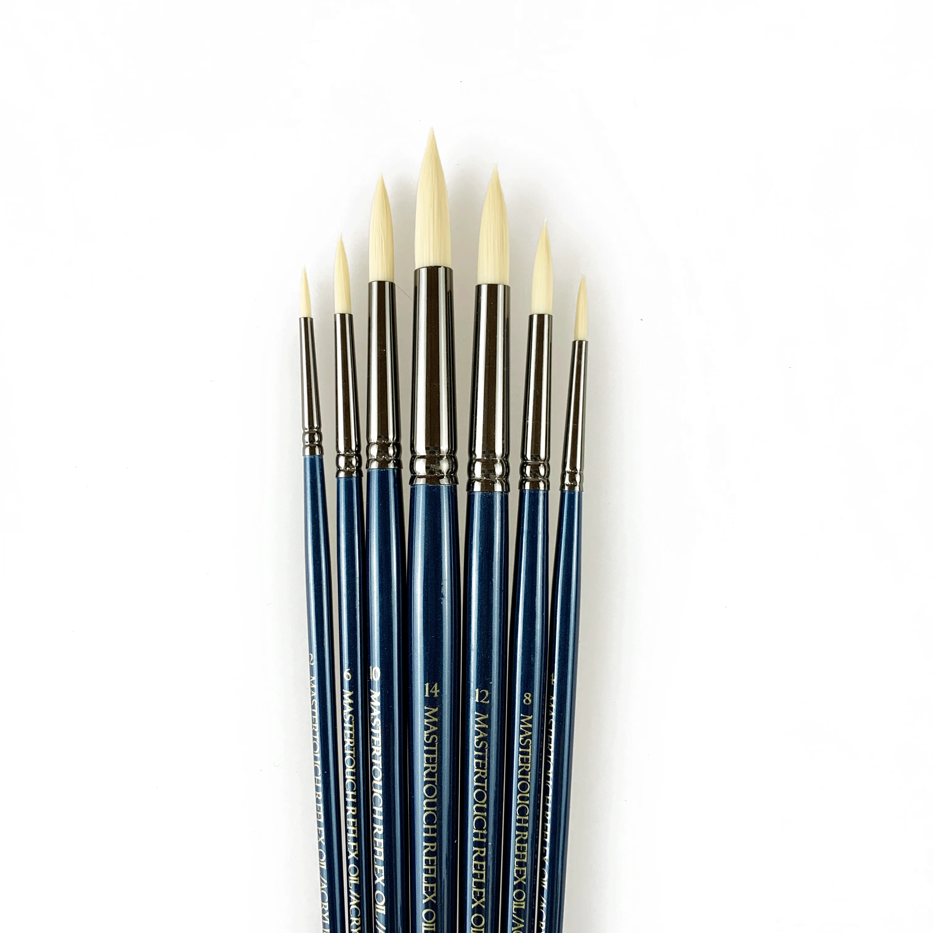 Mastertouch Reflex Oil / Acrylic Brushes – Round – Set of 7 - Image 3