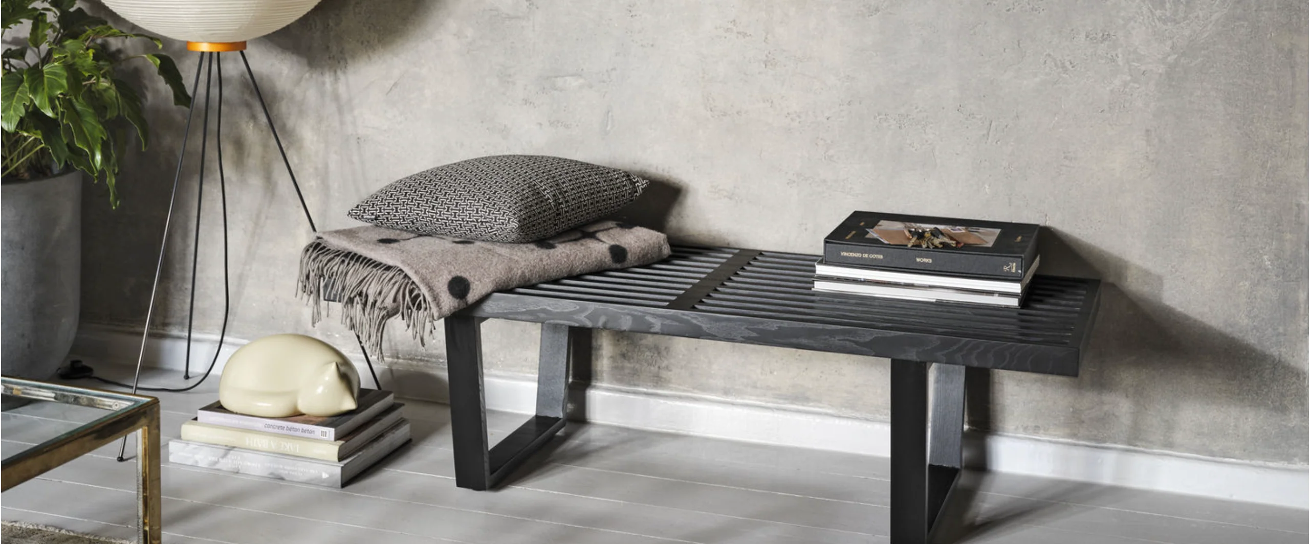 Nelson bench des. George Nelson - Black Ash (made by Vitra) - Image 4