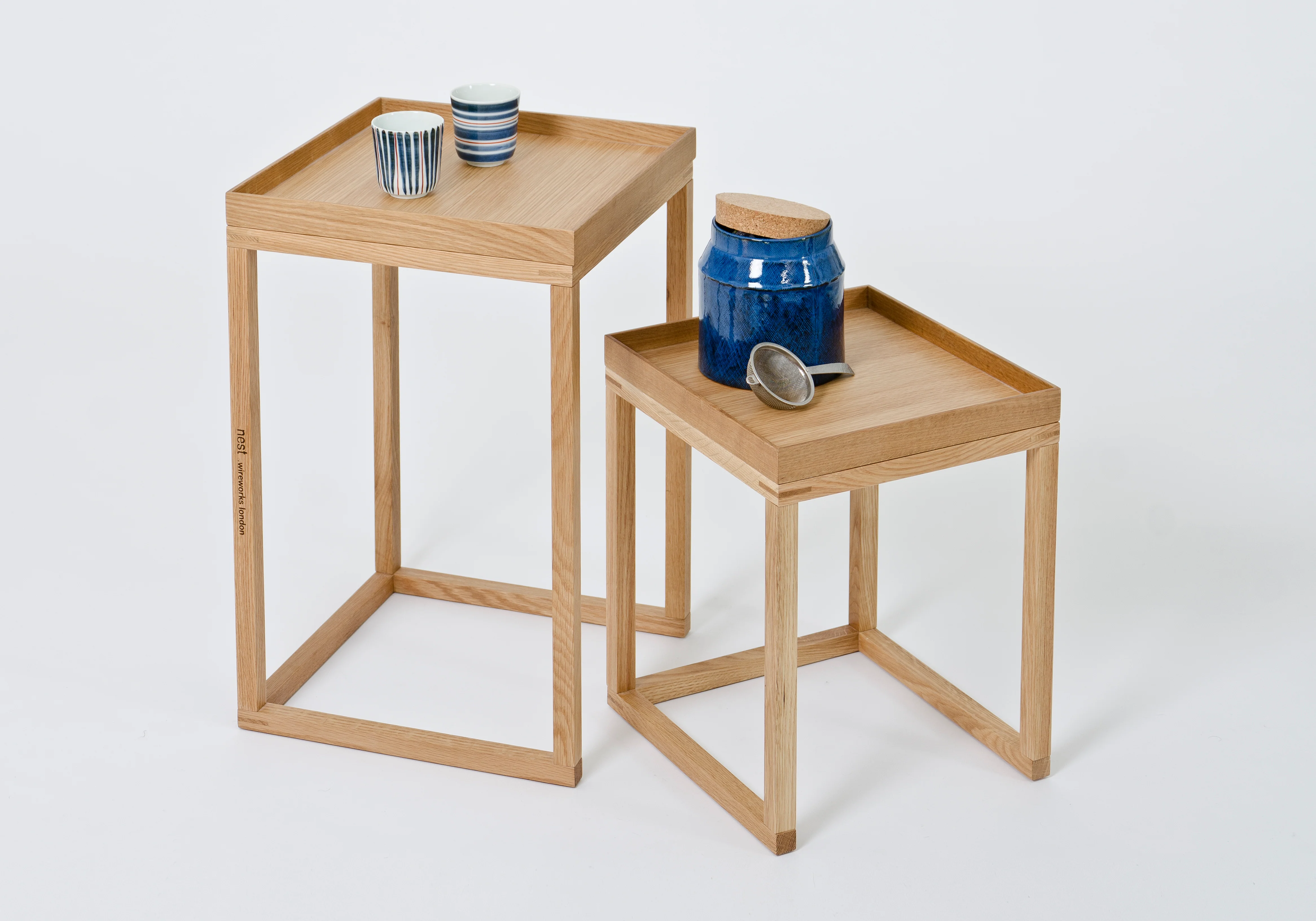 Nest of Tables des. Lincoln Rivers (made by Wireworks) - Image 13