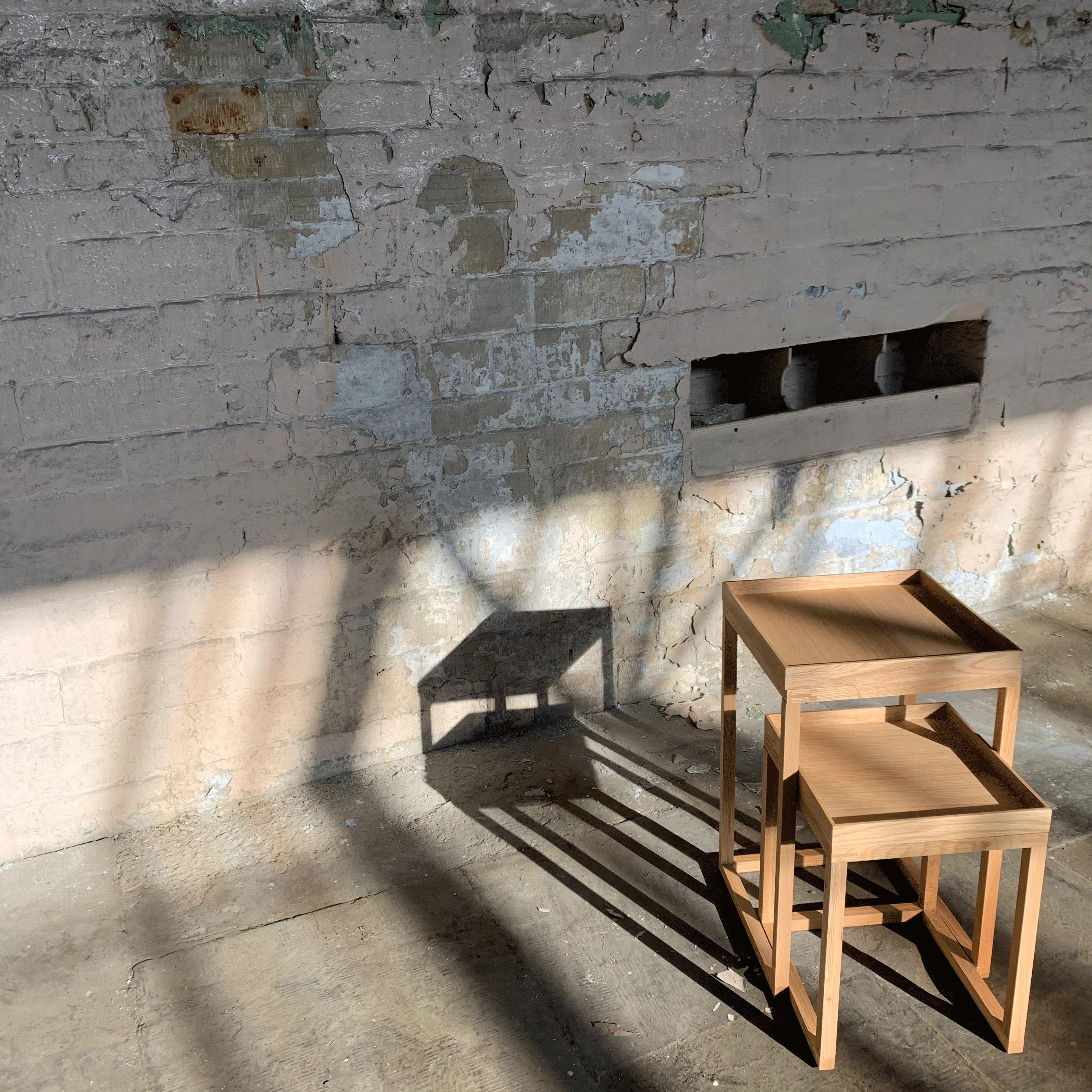 Nest of Tables des. Lincoln Rivers (made by Wireworks) - Image 9