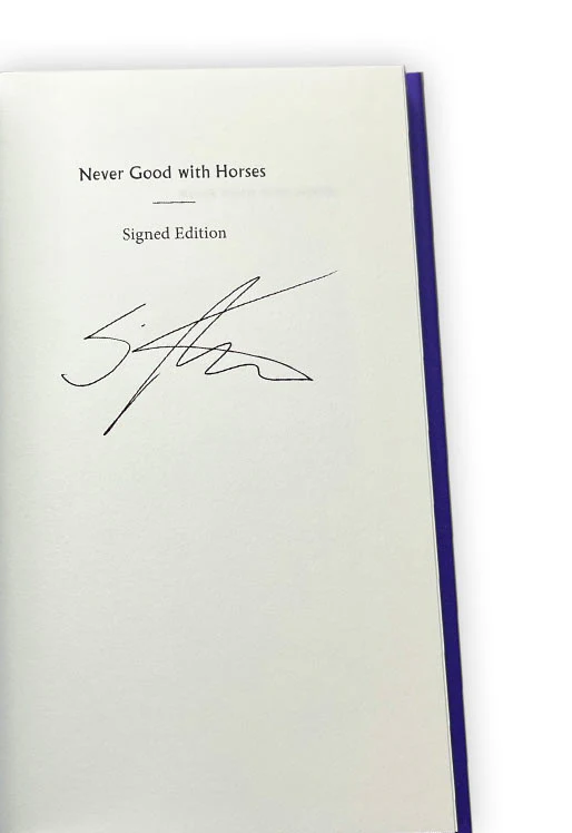 Never Good with Horses by Simon Armitage - signed hardback - Image 3