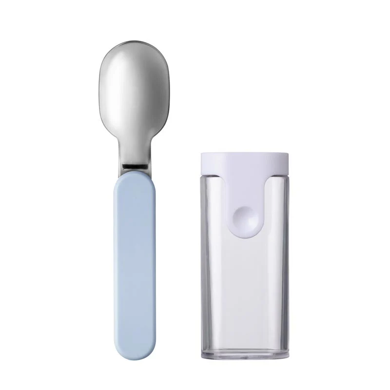 Folding Spoon Ellipse - Nordic Blue - by Mepal - Image 4