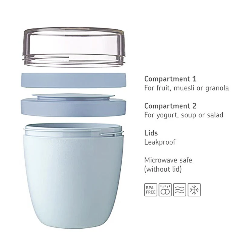 Mepal Nordic Blue Ellipse Lunch Pot - Image 2