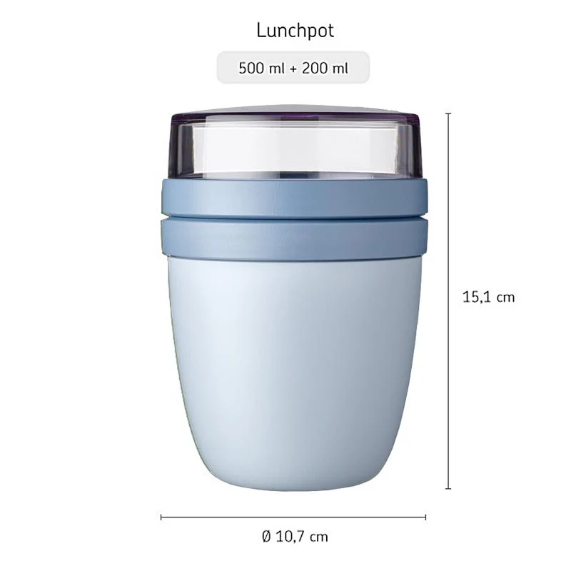 Mepal Nordic Blue Ellipse Lunch Pot - Image 3