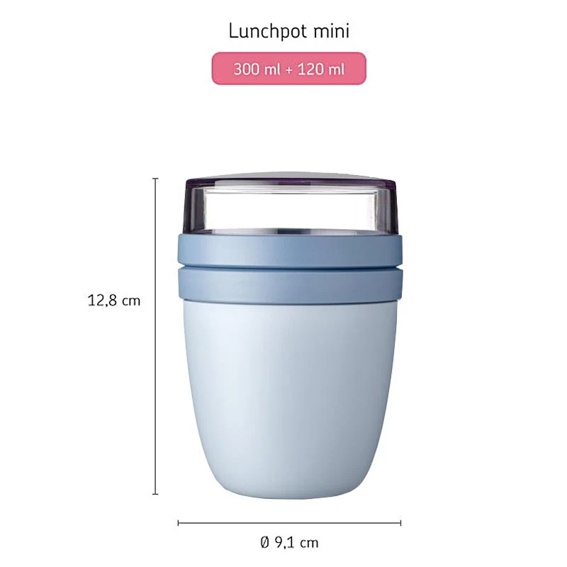 Mepal Nordic Blue mini Ellipse Lunch Pot - Image 2