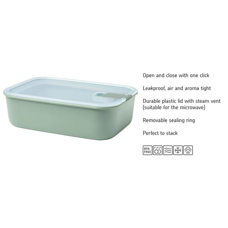 Mepal Nordic Sage Easy-Clip storage box - 1500ml - Image 3