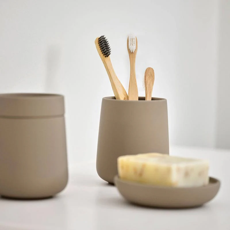 Nova One Toothbrush mug - Taupe - Image 5