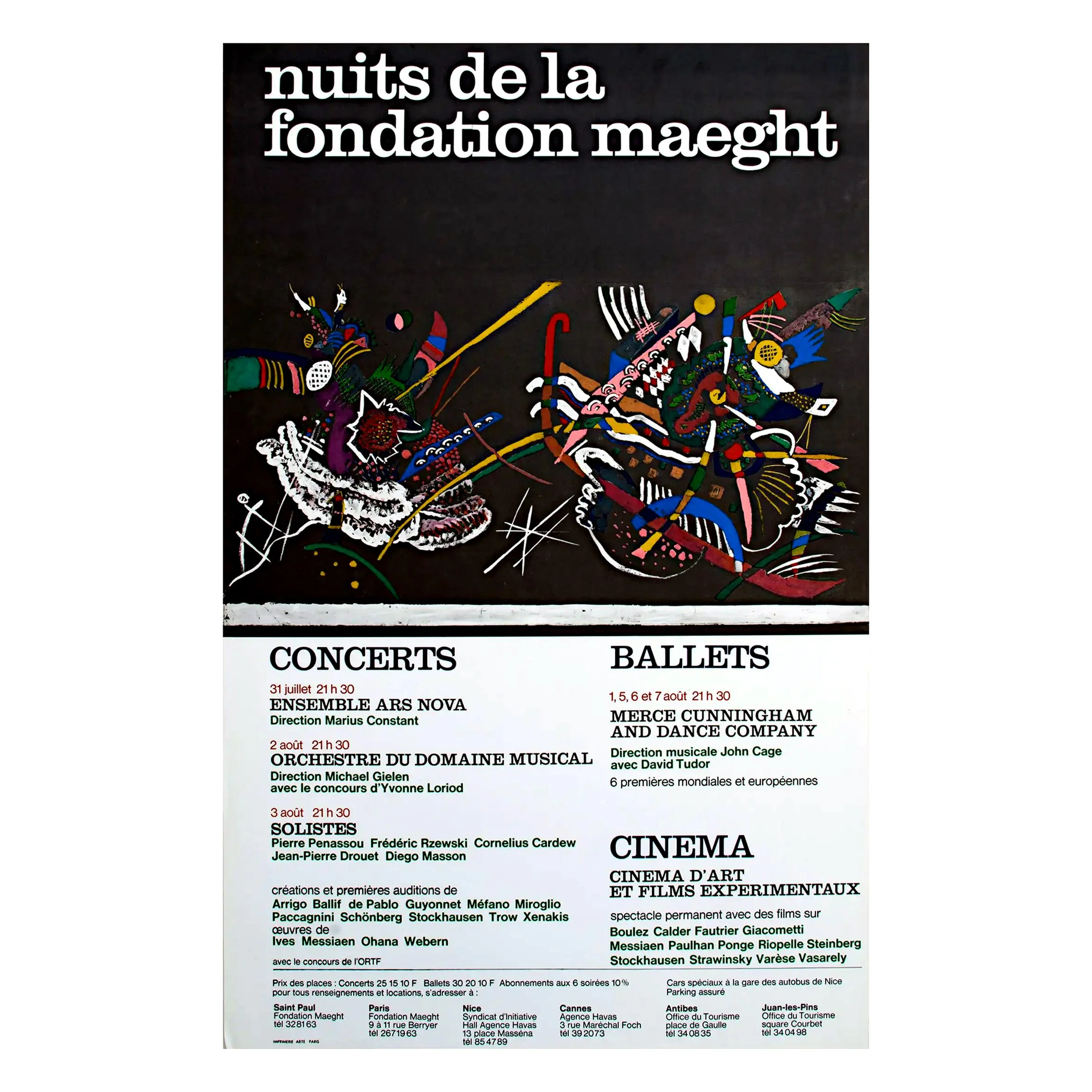 Nuits de la Fondation poster by Wassily Kandinksy - Image 2