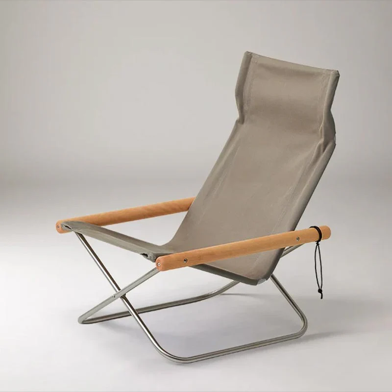 Nychair X with Ottoman - Oil Beech - Pebble Grey - des. Takeshi Nii - Image 2