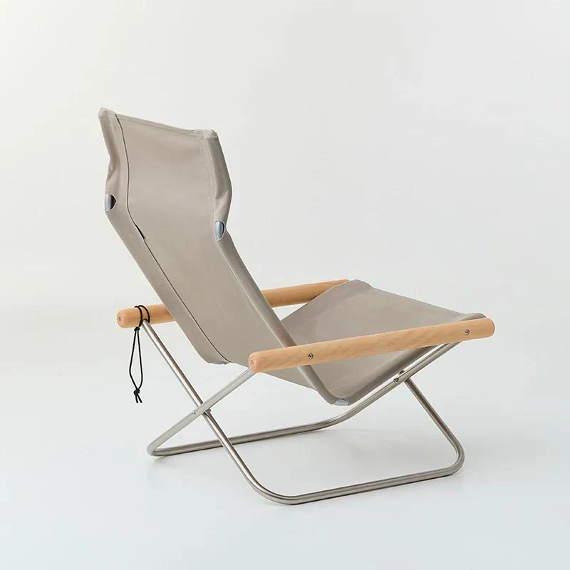 Nychair X with Ottoman - Oil Beech - Pebble Grey - des. Takeshi Nii - Image 4
