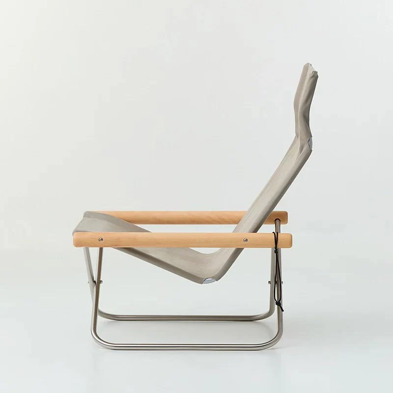 Nychair X with Ottoman - Oil Beech - Pebble Grey - des. Takeshi Nii - Image 5