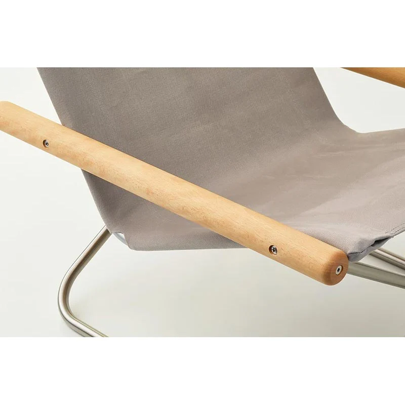 Nychair X with Ottoman - Oil Beech - Pebble Grey - des. Takeshi Nii - Image 9