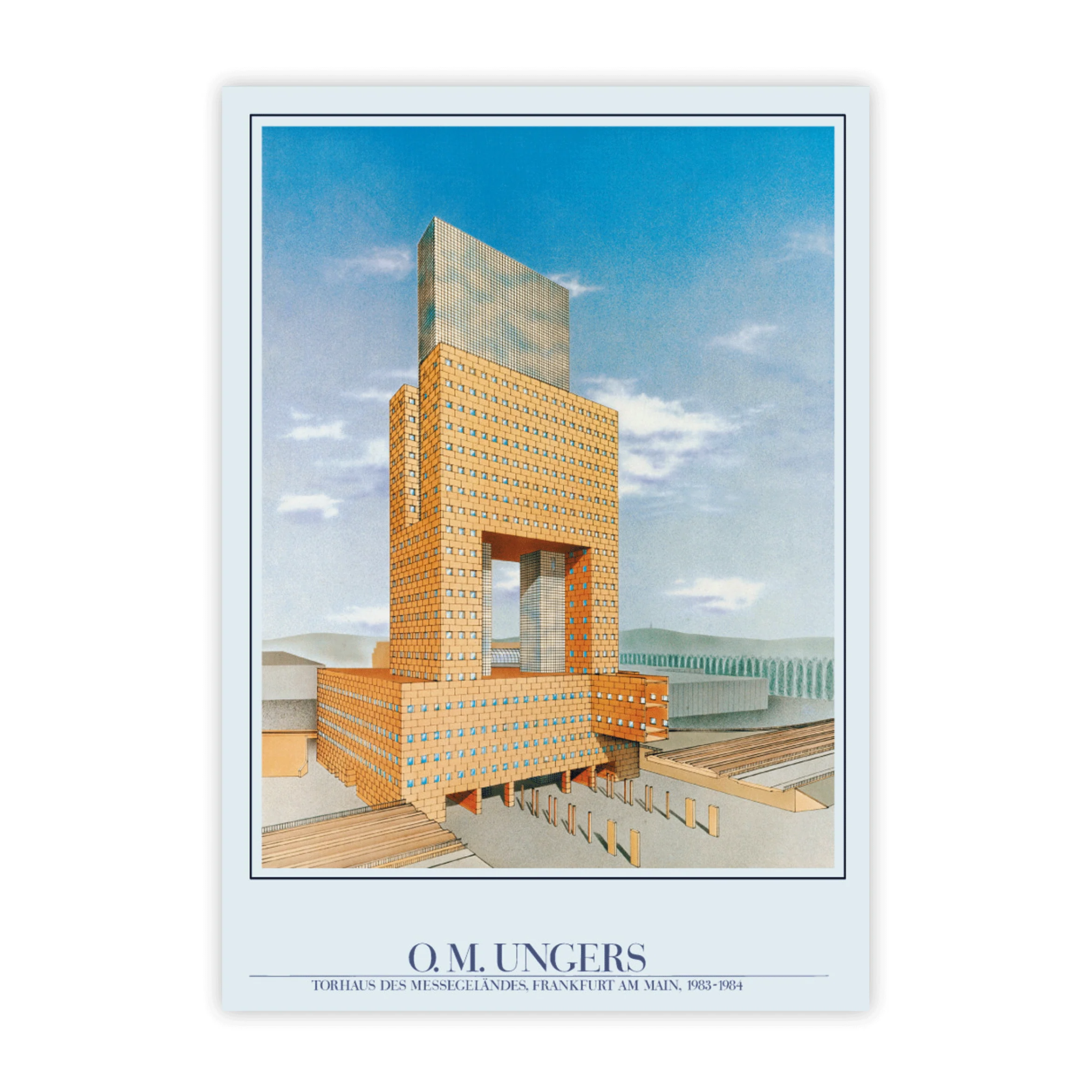 O.M. Ungers: Torhaus Frankfurter Messe / Messe Torhaus poster - Image 2