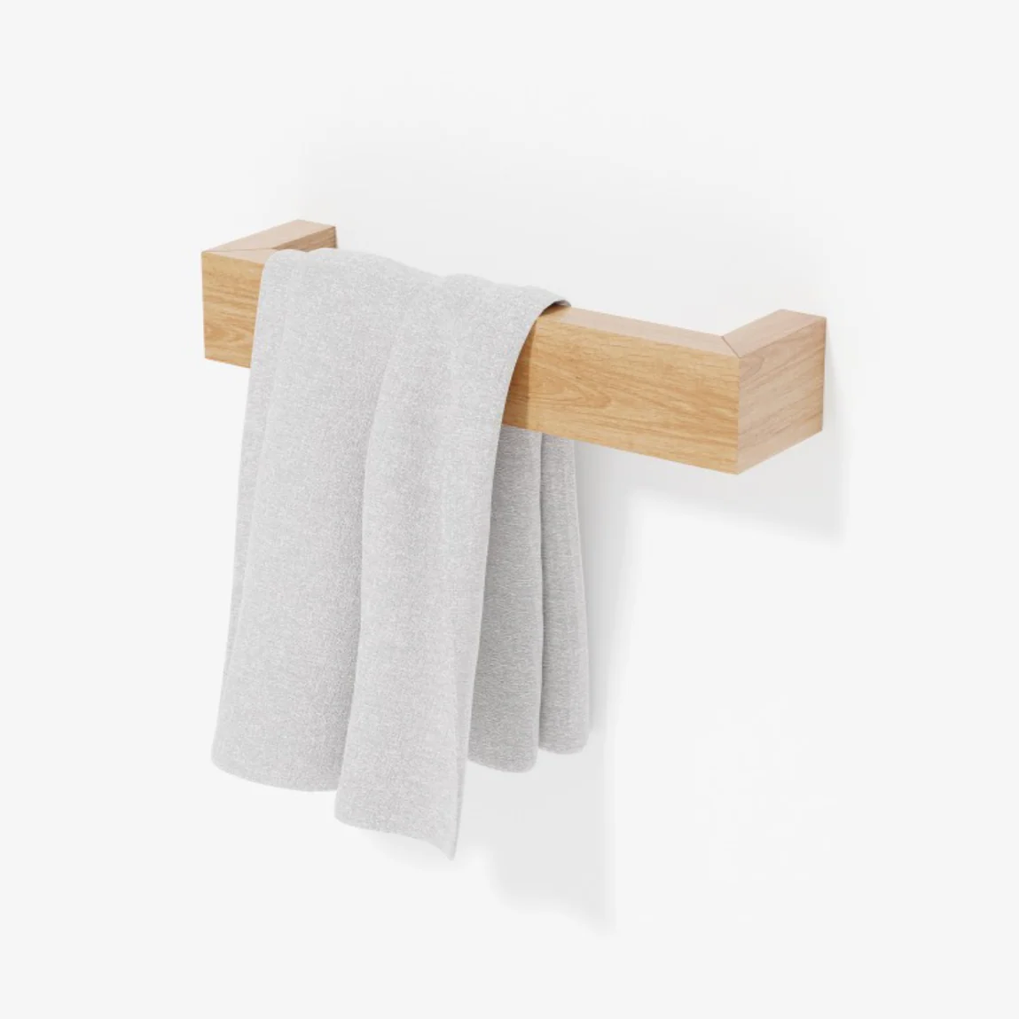 Oak Hand Towel Rail des. Lincoln Rivers for Wireworks - Image 4