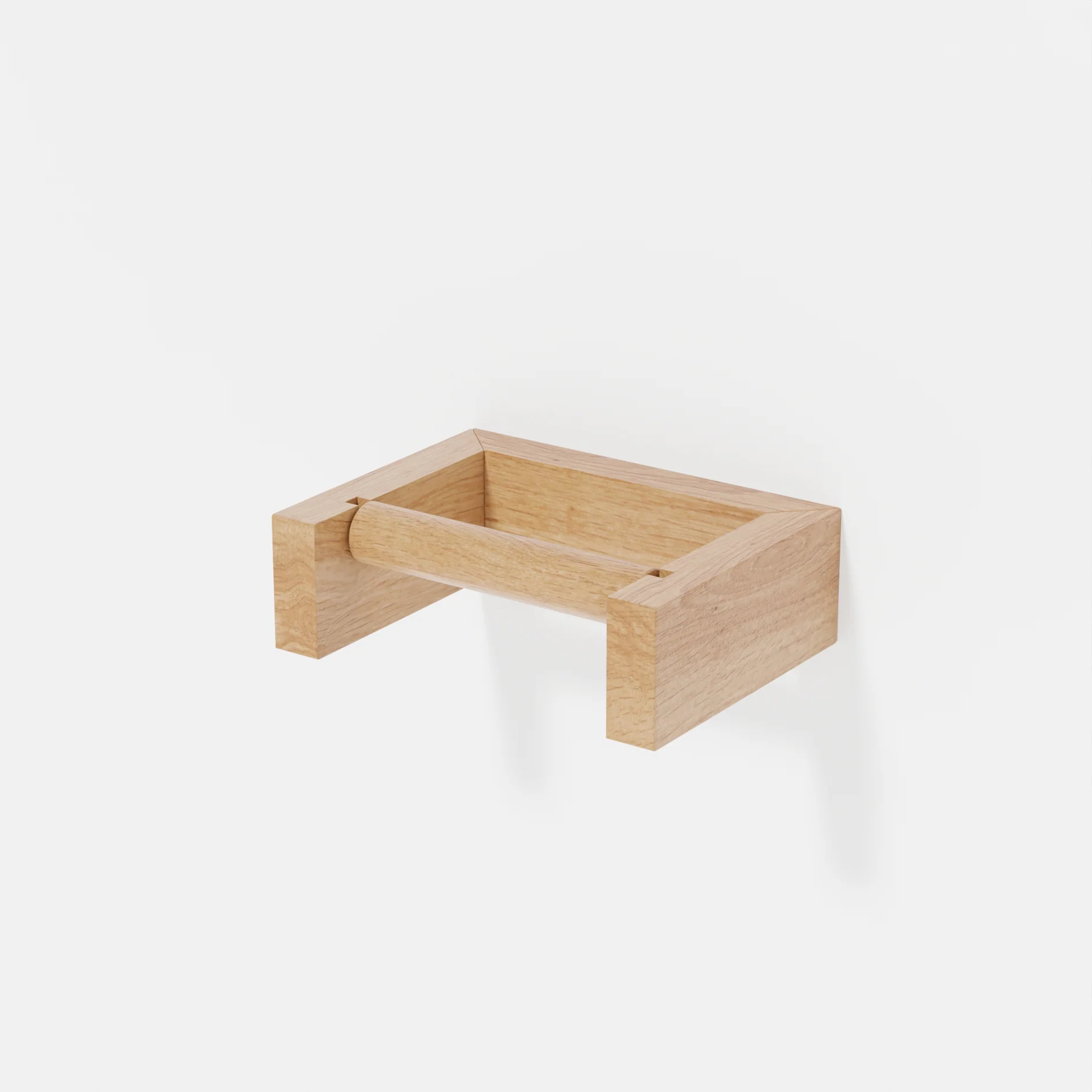 Oak Toilet Roll Holder des. Lincoln Rivers for Wireworks - Image 4