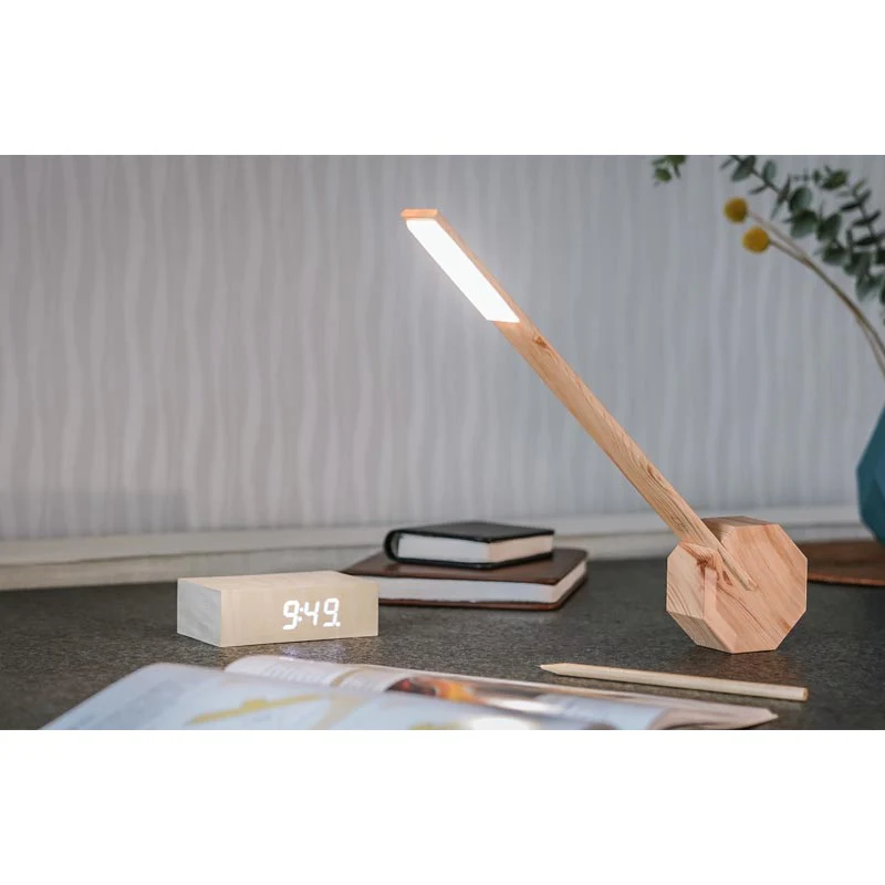 Octagon One Portable Desk Light - Maple - des. Paul & Natalie Sun - Image 2