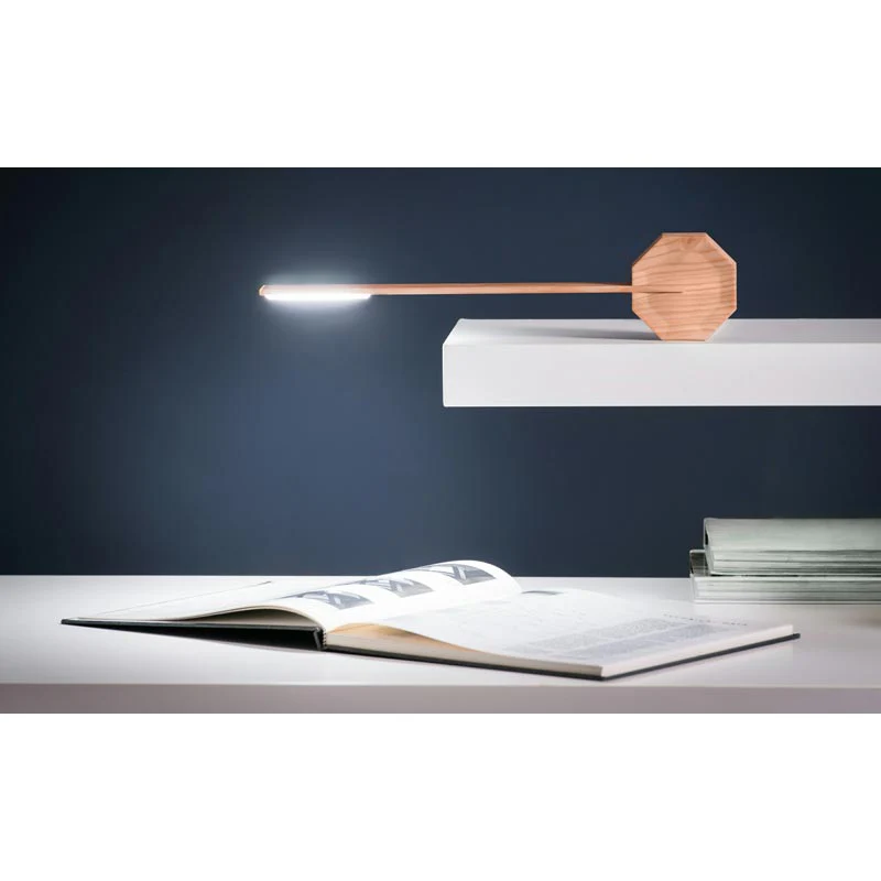 Octagon One Portable Desk Light - Maple - des. Paul & Natalie Sun - Image 3