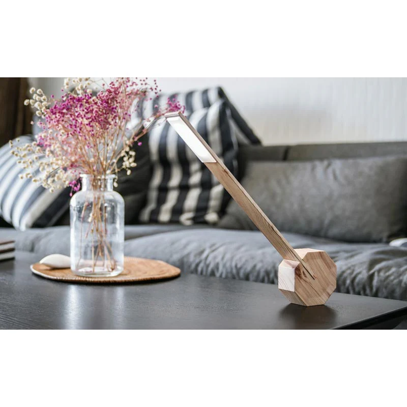 Octagon One Portable Desk Light - Maple - des. Paul & Natalie Sun - Image 4