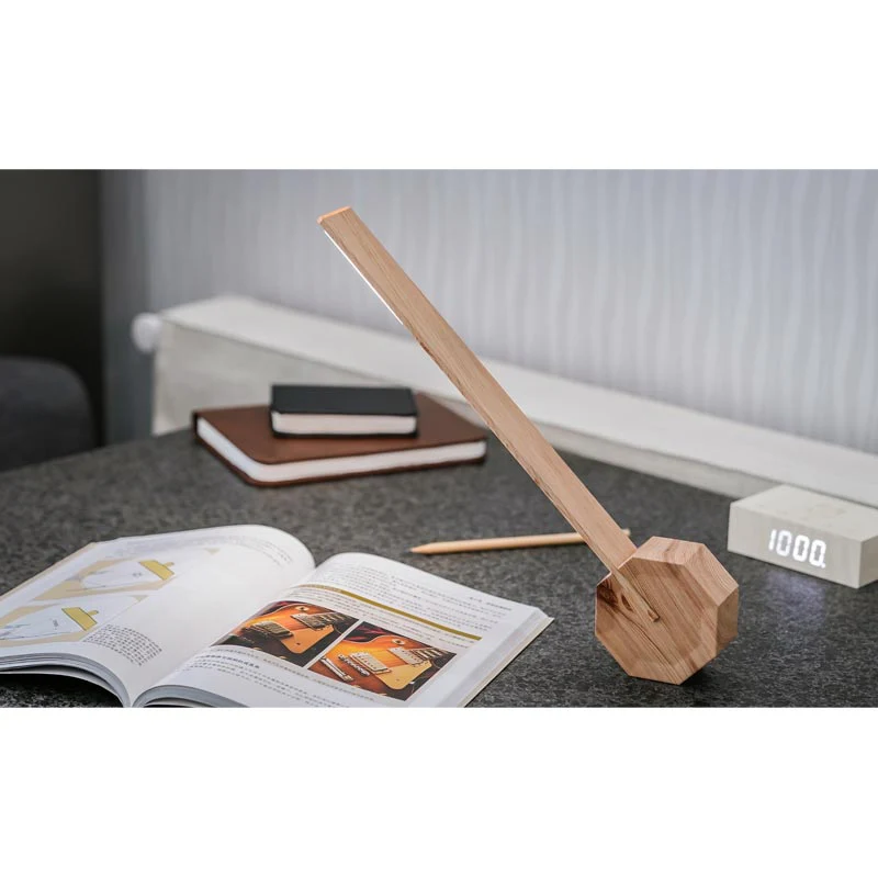 Octagon One Portable Desk Light - Maple - des. Paul & Natalie Sun - Image 5