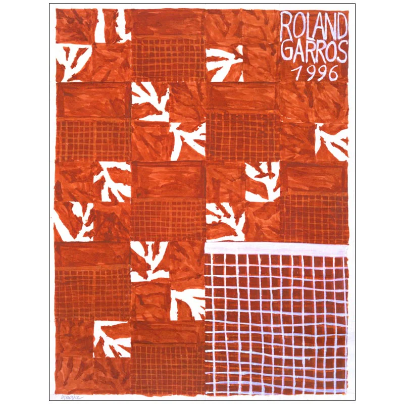 Official Roland-Garros 1996 poster by Jean-Michel Meurice - Image 4