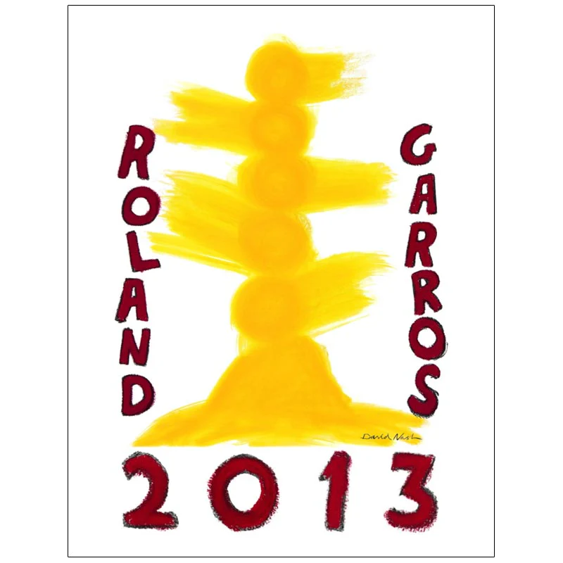 Official 2013 Roland-Garros poster by David Nash - Image 7