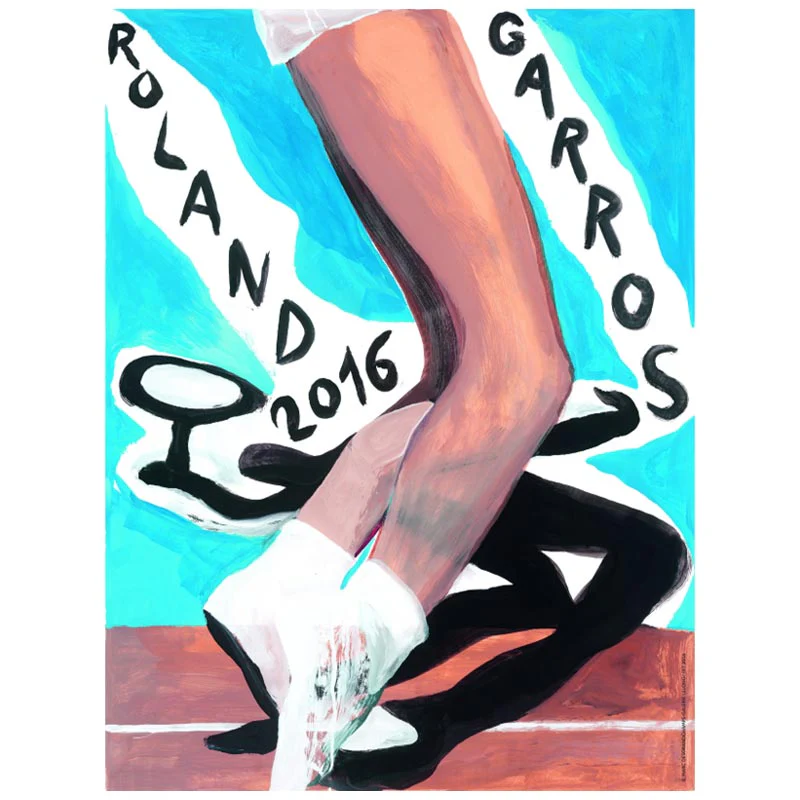 Official 2016 Roland-Garros poster by Marc Desgrandchamps - Image 2