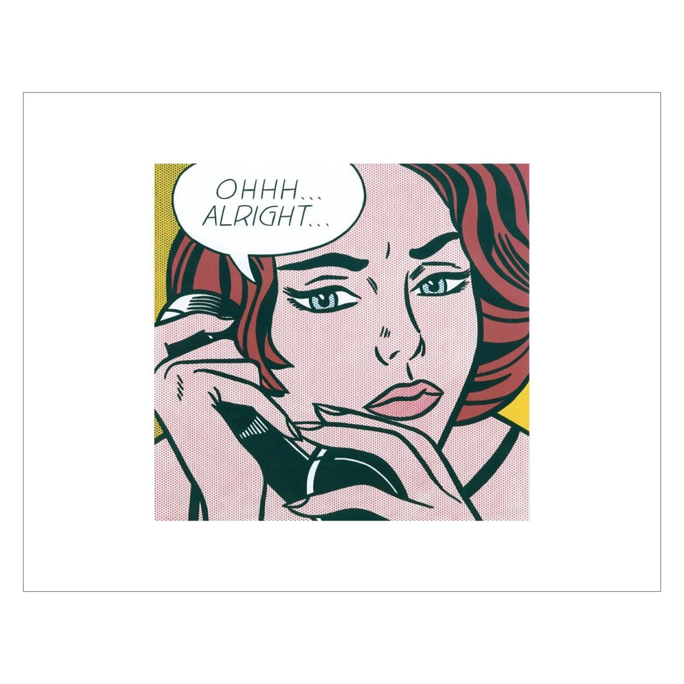 Ohhh...Alright..., 1964 poster by Roy Lichtenstein - Image 2
