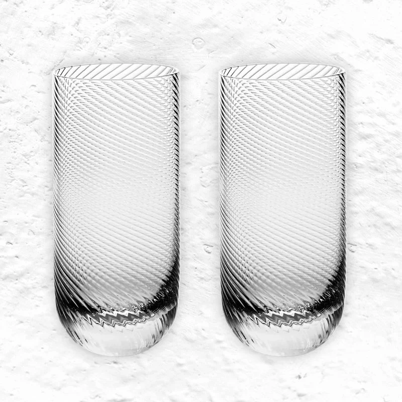 Optic Highball - Clear - Set of 2 - by Richard Brendon