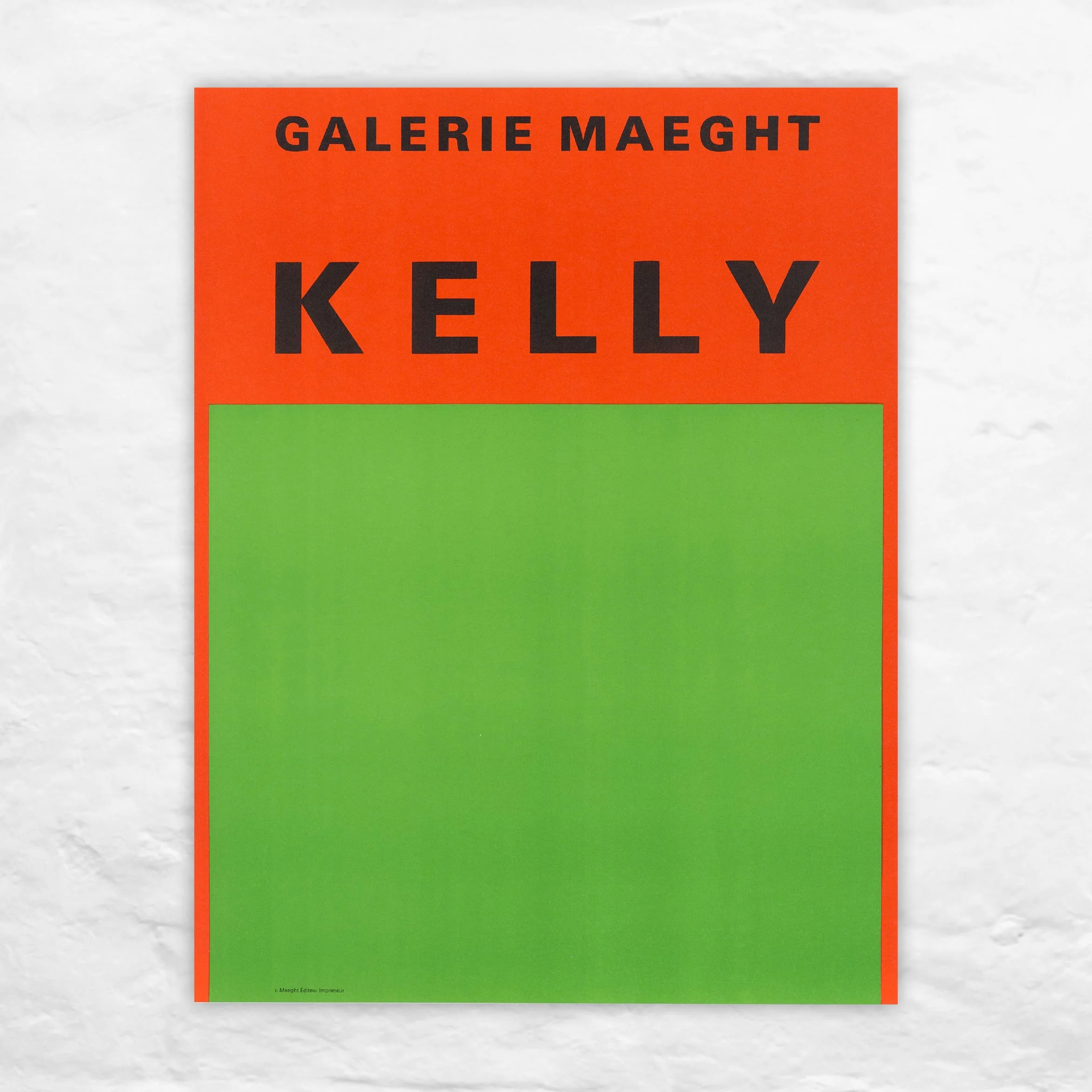 Orange and Green (1964) poster by Ellsworth Kelly