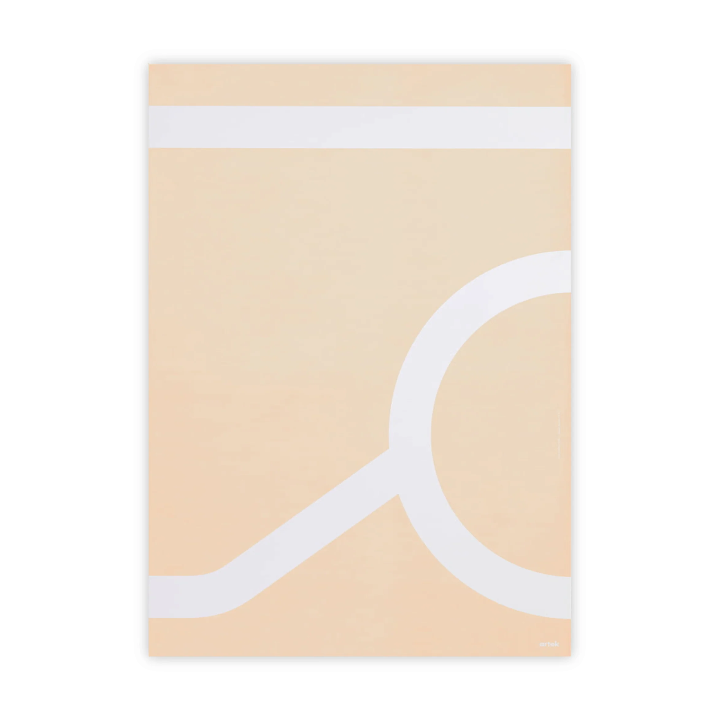 Outline Poster, Tea Trolley 900 by Artek (beige) - Image 2