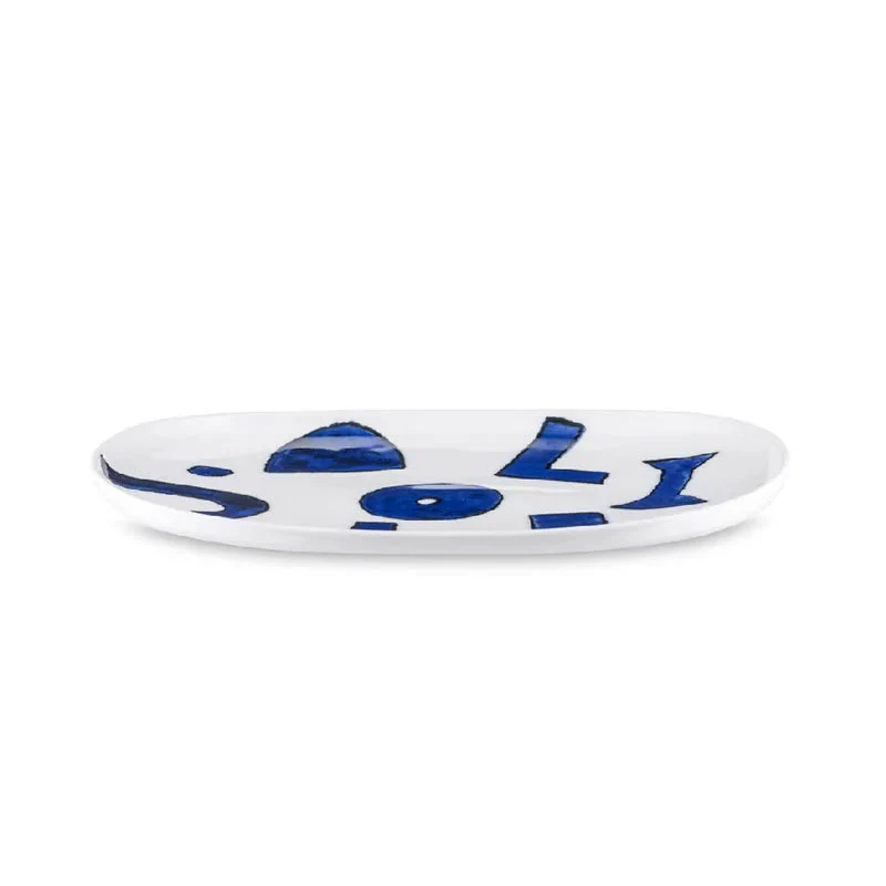 Itsumo Oval Serving Plate - White Porcelain - Yunoki Ware - des. Naoto Fukasawa for Alessi - Image 2