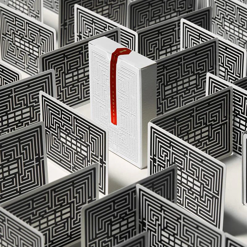 Overlook Maze Back - The Shining Playing Cards, by Art of Play - Image 5