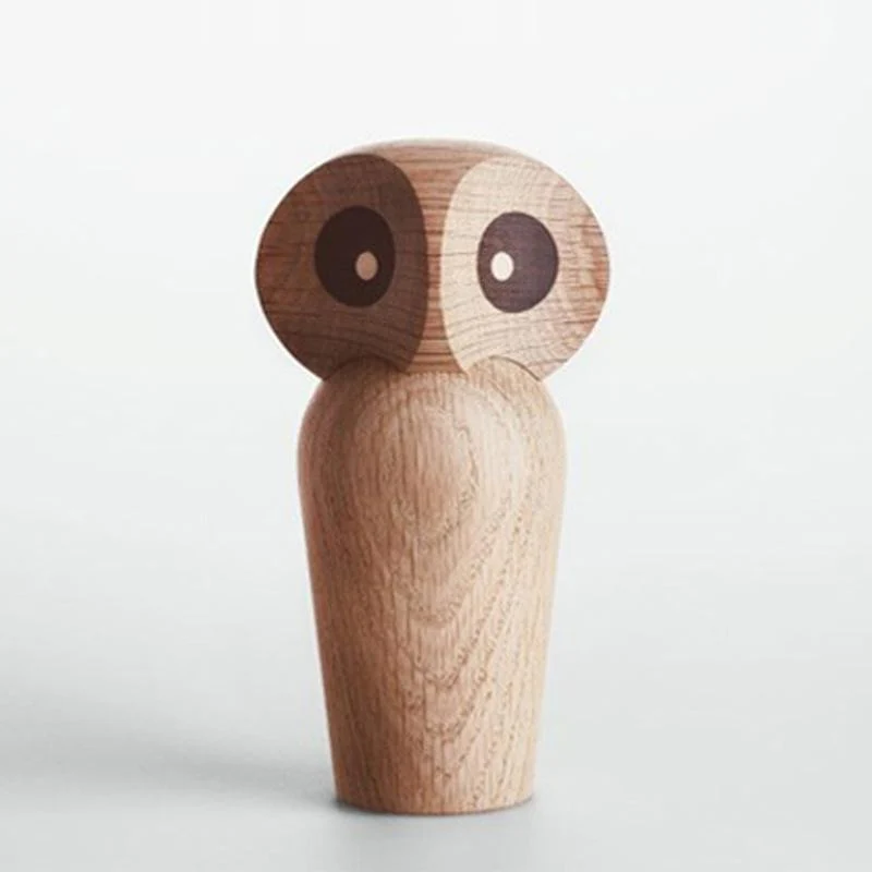 Owl by Paul Anker Hansen, 1960 - Natural Oak (Small) - Image 2
