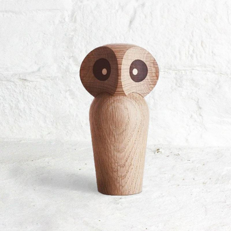 Owl by Paul Anker Hansen, 1960 - Natural Oak (Small) - Image 4