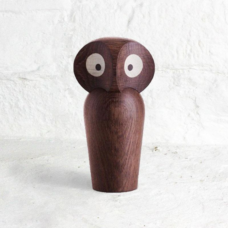 Owl by Paul Anker Hansen  - Smoked Oak (Small) - Image 2