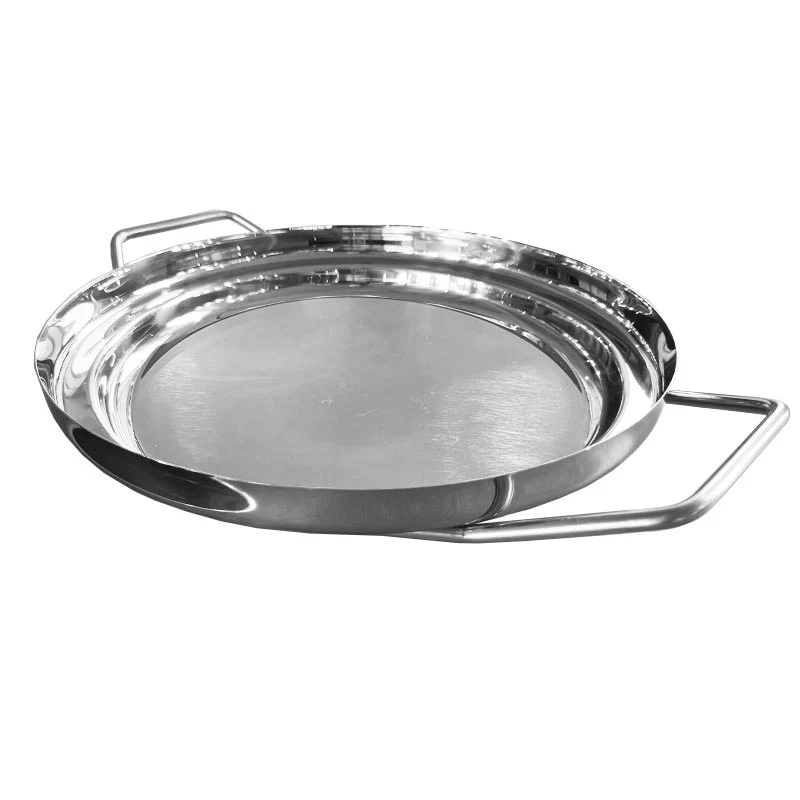 Back/Up Polished Steel 34cm Paella Low Casserole - des. Rodolfo Dordoni for KNIndustrie - Image 4