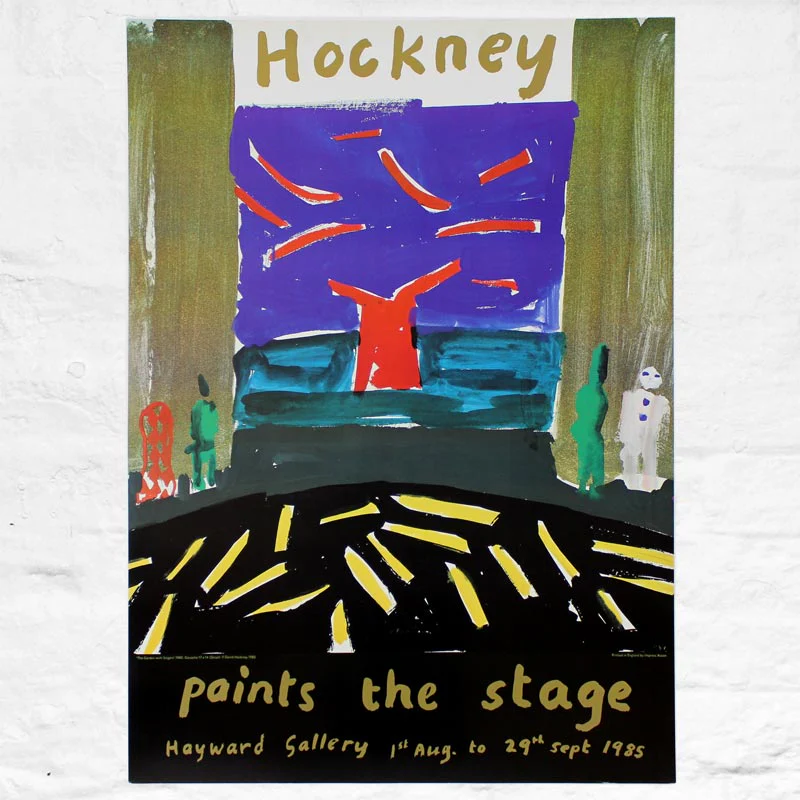 Paints the Stage Poster by David Hockney