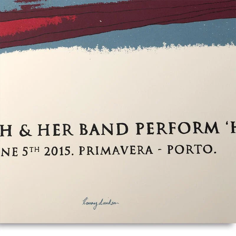 Patti Smith, Horses, Porto poster by Tommy Davidson-Hawley - hand pulled 3 colour screenprint, artist's proof - Image 5