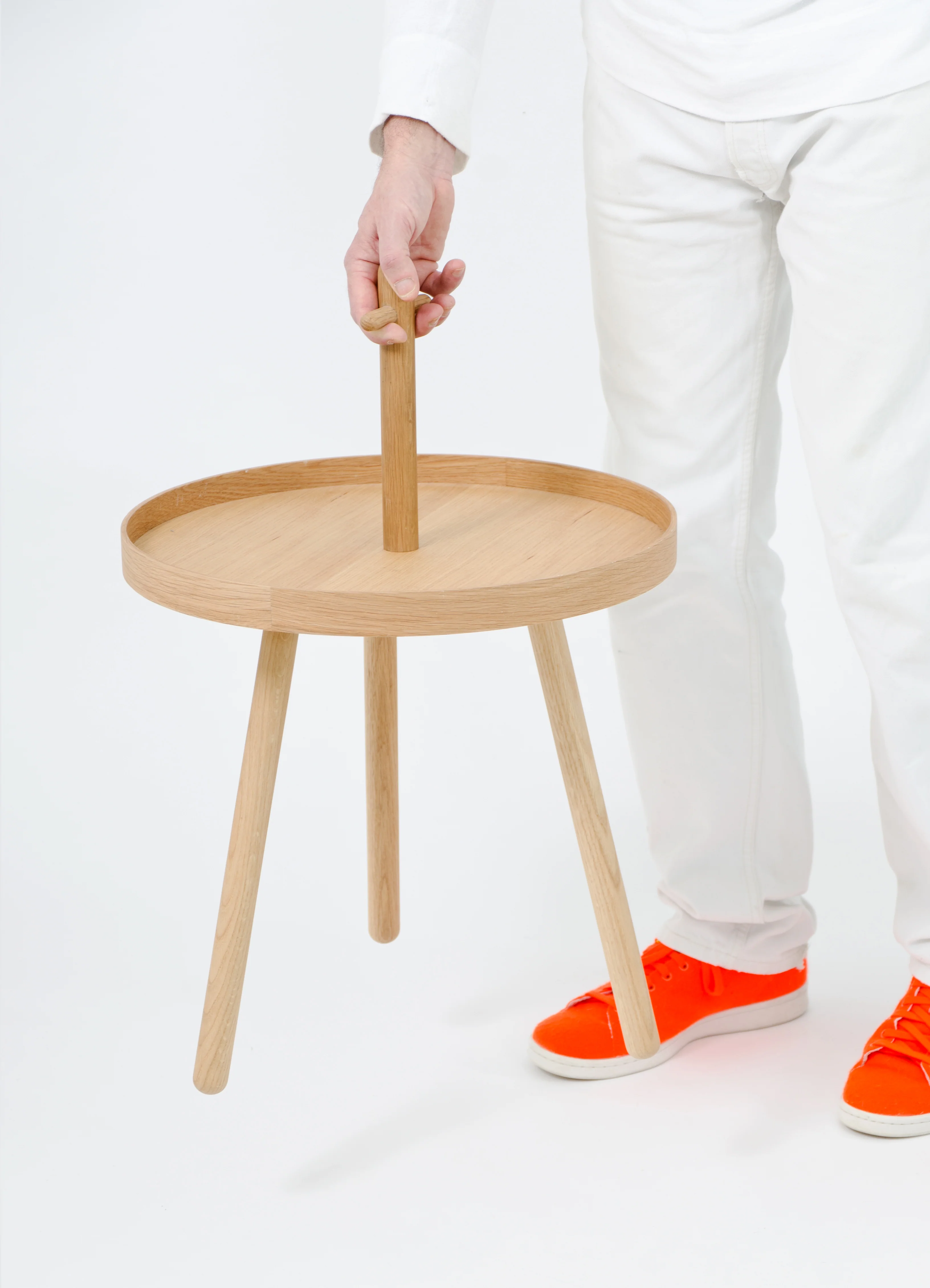 Pick Me Up side table - oak - des. Lincoln Rivers for Wireworks - Image 11