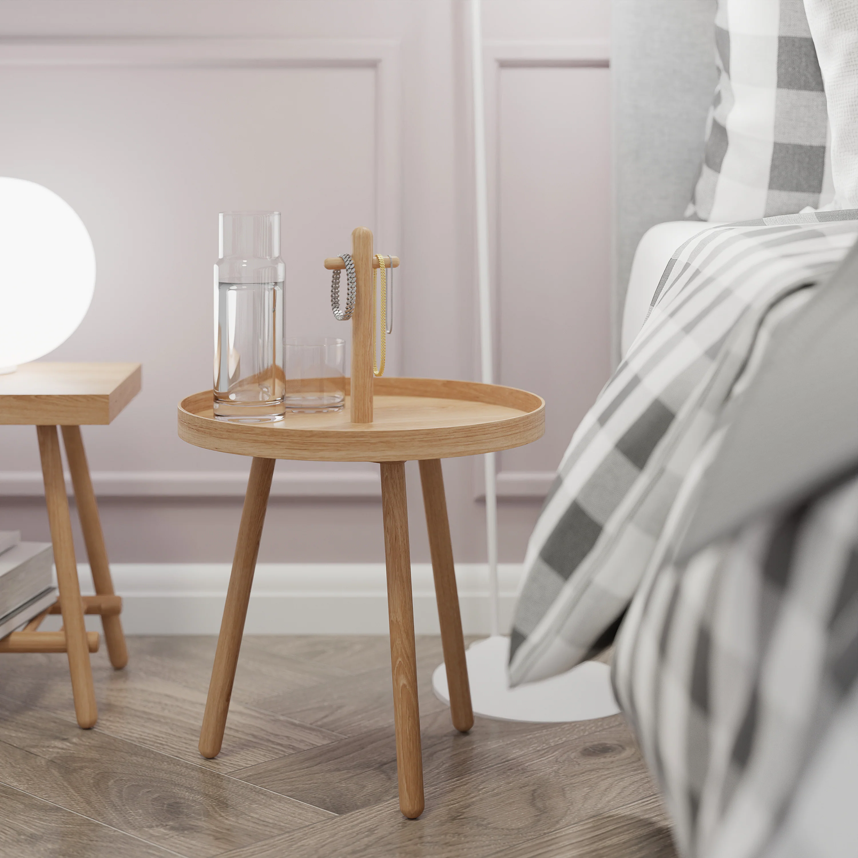 Pick Me Up side table - oak - des. Lincoln Rivers for Wireworks - Image 3