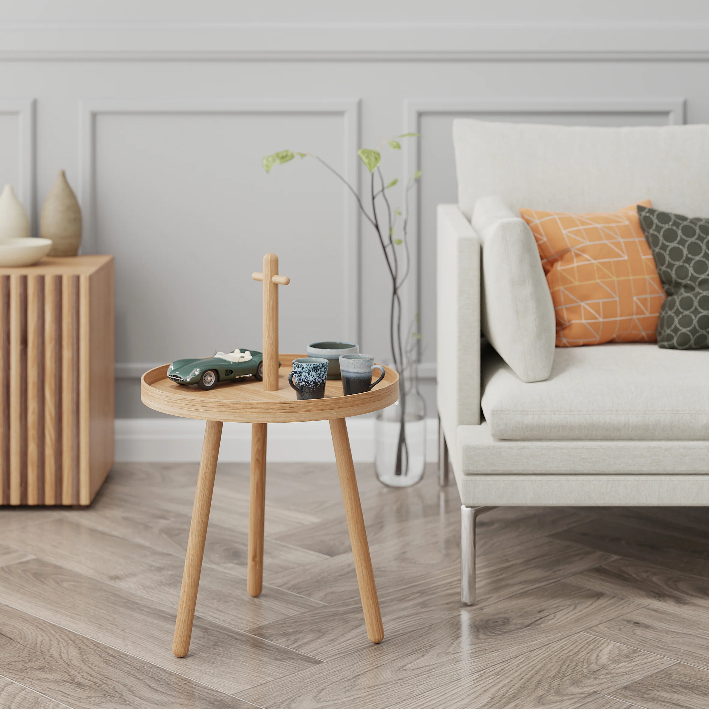 Pick Me Up side table - oak - des. Lincoln Rivers for Wireworks - Image 4
