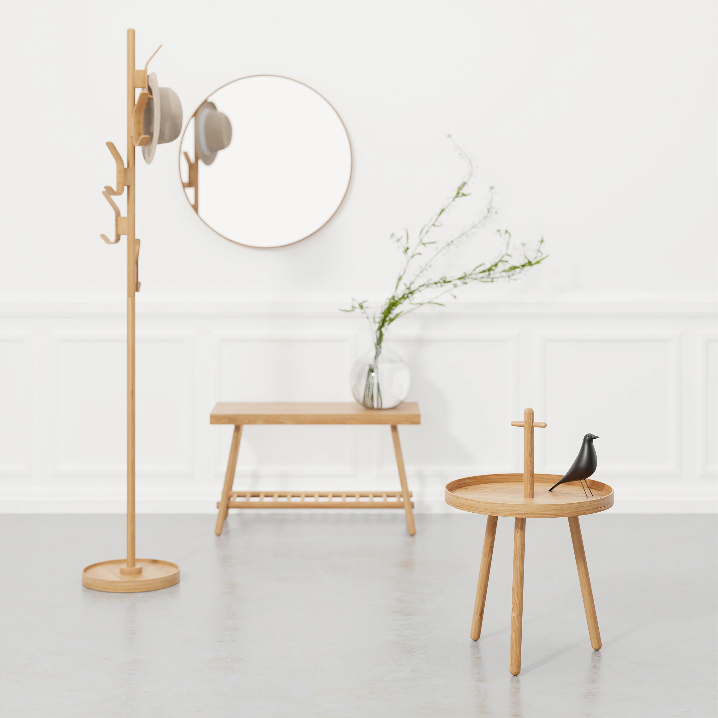 Pick Me Up side table - oak - des. Lincoln Rivers for Wireworks - Image 5