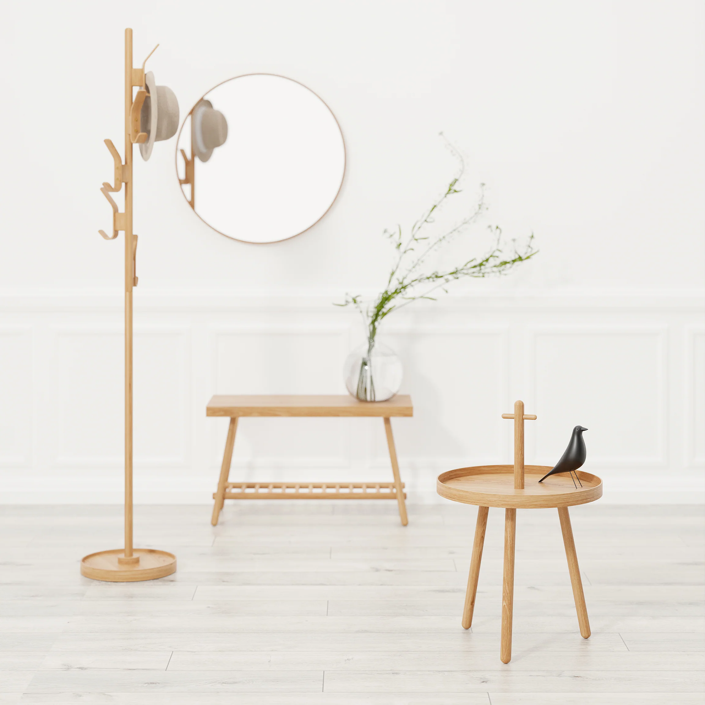 Pick Me Up side table - oak - des. Lincoln Rivers for Wireworks - Image 6