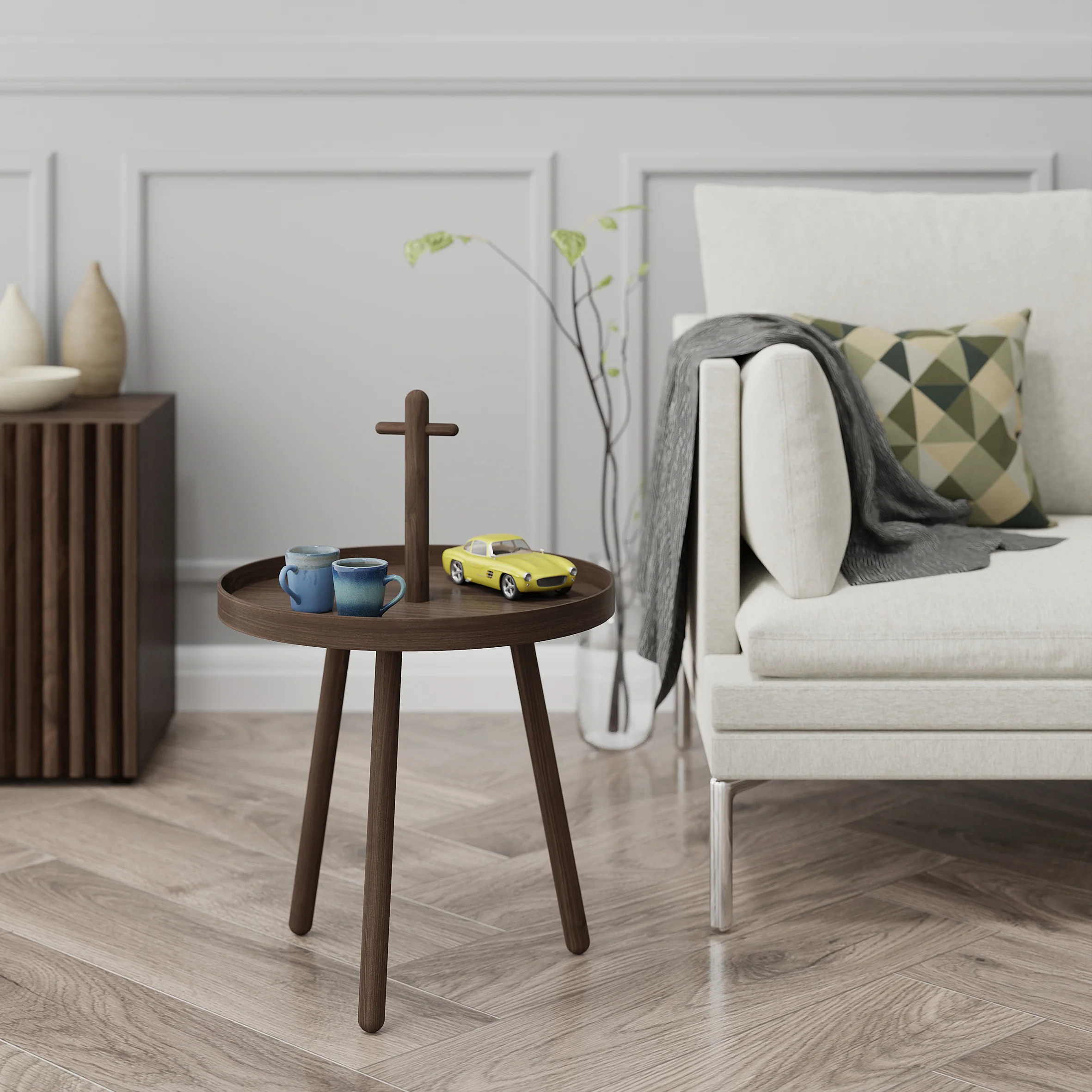 Pick me up side table - Walnut - des. Lincoln Rivers for Wireworkd - Image 10